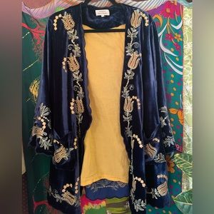 Chasing Unicorns Sapphire Smoking Jacket